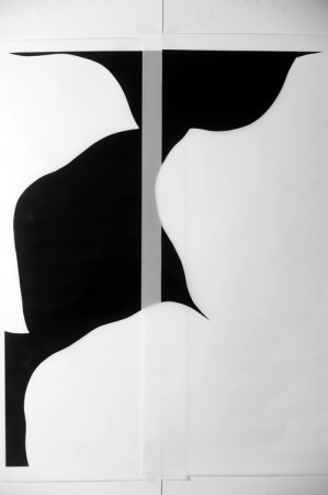 Dessin, Sans titre, aérosol sur polyester